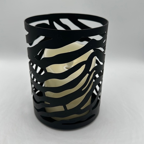 Zebra stripe metal candle holder #2 - Picture 4 of 4